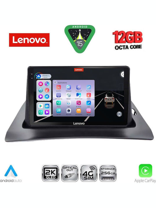 Lenovo Car Audio System for Renault Kangoo 2010-2021 (Bluetooth/USB/WiFi/GPS/Apple CarPlay/Android Auto) with 9" Touch Screen