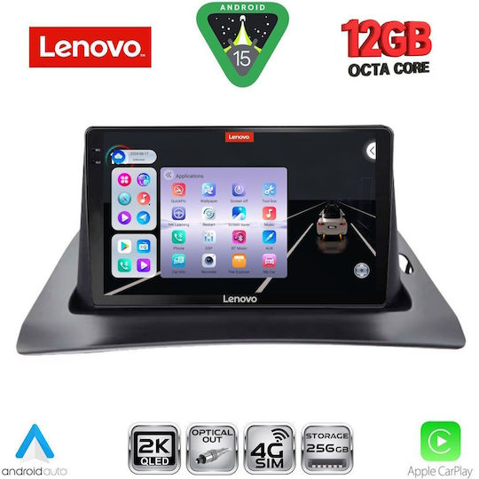 Lenovo Car Audio System for Renault Kangoo 2010-2021 (Bluetooth/USB/WiFi/GPS/Apple CarPlay/Android Auto) with 9" Touch Screen