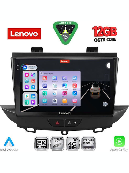 Lenovo Lenovo Auto-Audiosystem für Opel Crossland / Grandland 2017 mit 9 Zoll Touchscreen Bluetooth USB WiFi GPS Apple CarPlay Android Auto