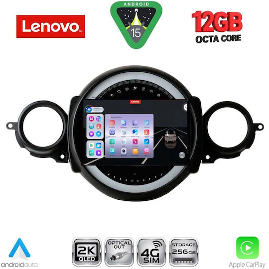 Lenovo Ηχοσύστημα Αυτοκινήτου για Mini Cooper / Clubman 2011-2013 (Bluetooth/USB/WiFi/GPS/Apple-Carplay/Android-Auto) με Οθόνη Αφής 9"