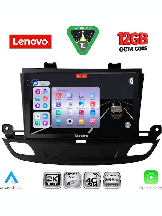 Lenovo Car Audio System for Opel Insignia 2018 Bluetooth USB WiFi GPS Apple CarPlay Android Auto with 9" Touch Screen