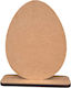 Holz Eier mit Sockel Ostern Dekorationen 12x9cm 1Stück