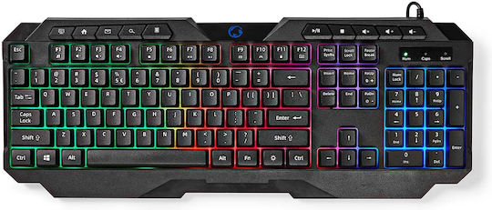 Nedis GKBD110BKUS Gaming Keyboard with Illuminated Keys English US