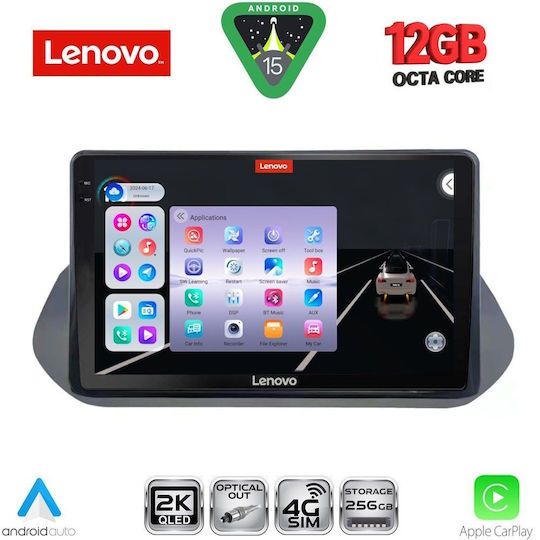 Lenovo Ηχοσύστημα Αυτοκινήτου για Nissan Qashqai 2021 (Bluetooth/USB/WiFi/GPS/Apple-Carplay/Android-Auto) με Οθόνη Αφής 10"