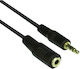 VCom Cablu Audio 3,5mm Male - 3,5mm Female Negru 10m