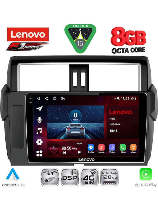 Lenovo Lenovo Auto-Audiosystem für Toyota Prado 2014-2017 Bluetooth USB Eingebautes Wi-Fi GPS Apple CarPlay Android Auto mit 10 Zoll Touchscreen SSR 10777_CPA