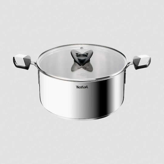 Tefal Emotion+ Oală Adâncă Din Oțel Inoxidabil 5.2lt 24cm