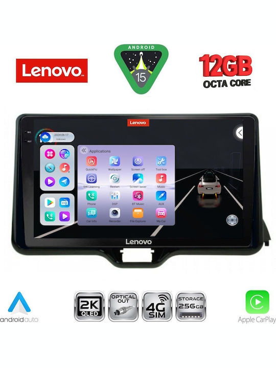 Lenovo Car Audio System for Toyota Yaris Mazda 2 2023-2026 Bluetooth USB Wi-Fi GPS Apple CarPlay Android Auto with 10 Inch Touch Screen LENOVO SSZ 12738 CPA