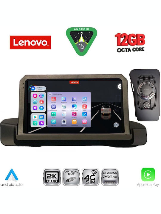 Lenovo Car Audio System for BMW Series 3 2005-2012 Bluetooth USB WiFi GPS Apple CarPlay Android Auto with 9" Touch Screen