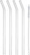 Estia Glass Straws with Brush 4 Pieces