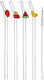 Estia Glass Straws with Brush 4 Pieces