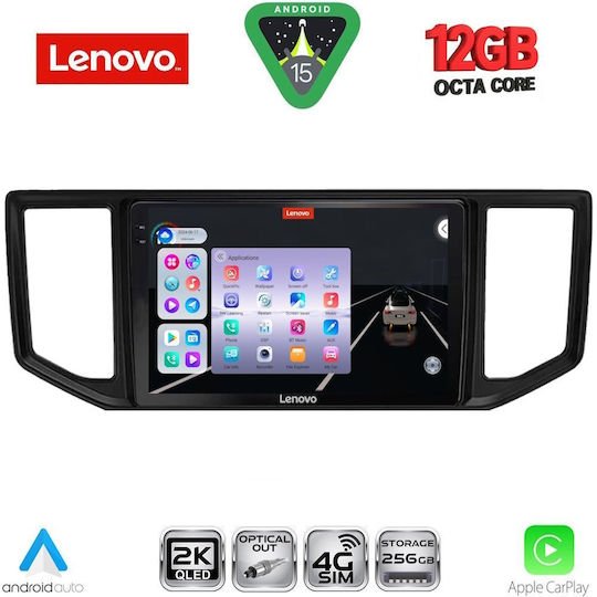 Lenovo Ηχοσύστημα Αυτοκινήτου για Volkswagen Crafter 2017 (Bluetooth/USB/WiFi/GPS/Apple-Carplay/Android-Auto) με Οθόνη Αφής 10"
