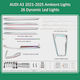 Diq Ambient Audi A3 8y Dyn Fk Mod 2021-2025 Digital Iq Ambient Light Audi A3 8y Mod 2021-2025 26 Lights Fullkit