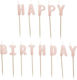 Rosa Geburtstagskerzen Happy Birthday 13 Stück
