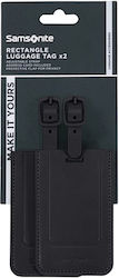 Samsonite Luggage Label Black 2 Pieces