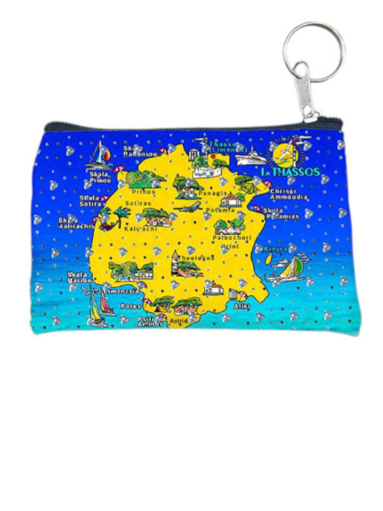 Wallet Souvenir Keychain Set 10pcs PVC Thassos 11*7cm 871734