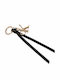 Calvin Klein Schlüsselanhänger Ck Tassle Bag Charm Lv04f1188g Schwarzes Gold Schwarzes