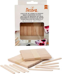Decora Sticks for Pop Cake Wooden 9280124 100 Pieces