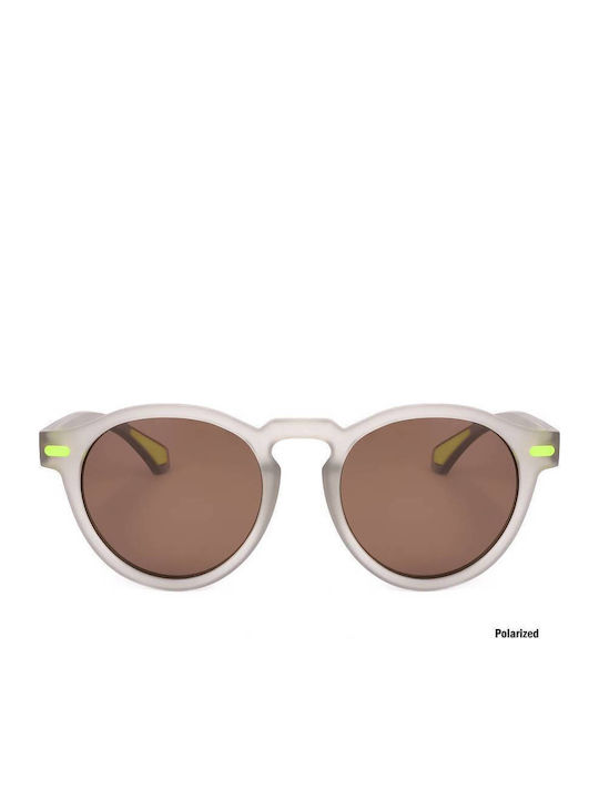 Lotto Unisex Sunglasses with Gray Frame and Brown Lens LS1015-09