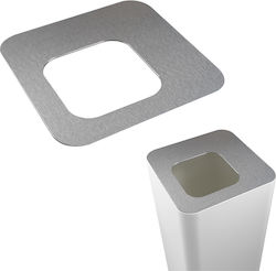 Κάλυμμα Κάδου Απορριμμάτων Γκρι Ματ 30x30cm Stil-casa Italy Κάλυμμα Κάδου Απορριμμάτων Γκρι Ματ 30x30cm Stil-casa Italy