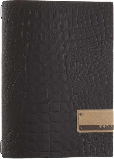 DAG Style Κατάλογος Μενού σε Καφέ Χρώμα 23.2x31.8 εκ. Σετ 4τμχ