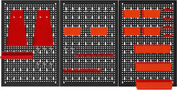 Kraft&dele Πίνακας Οργάνωσης Εργαλείων Τοίχου120 X 60 Cm 18 Εξαρτήματα Kd-11898
