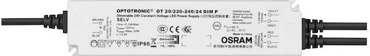 Osram Dimmable Τροφοδοτικό LED Στεγανό IP67 Ισχύος 20W με Τάση Εξόδου 24V