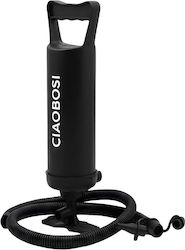 Avizar Manual Air Pump Flexible Hose Interchangeable Tips Black