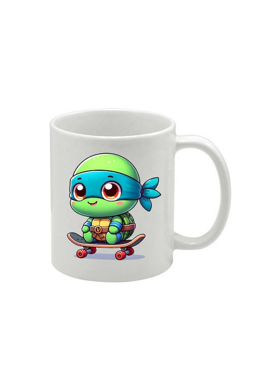 Weiße Tasse Teenage Mutant Ninja Turtles