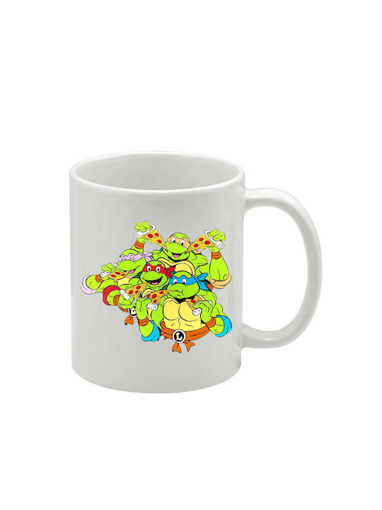 Weiße Tasse Teenage Mutant Ninja Turtles