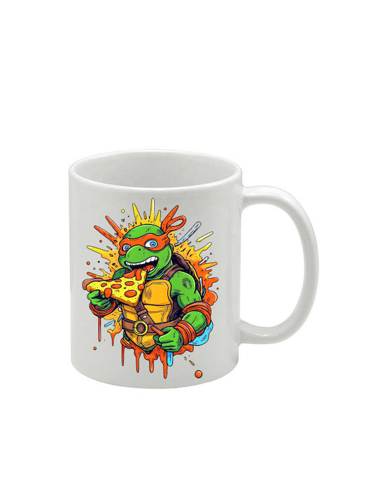 Weiße Tasse Teenage Mutant Ninja Turtles