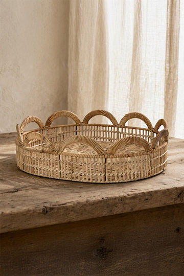 Kaemingk Decorative Round Tray 41x41x13cm
