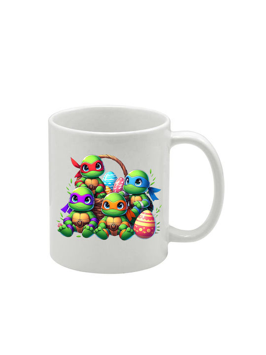 Weiße Tasse Teenage Mutant Ninja Turtles