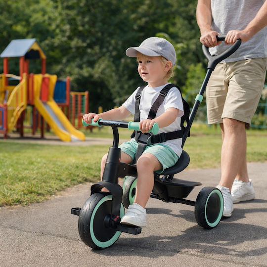 ToyMarkt Tricycle Bicycle with Parental Handle Black