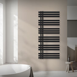 LuxeBath Handtuchhalter Badezimmer 1400x600 Schwarze