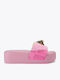 Slides cu Platformă în Culoare Fuchsia