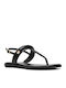 Leather Women's Sandals Black