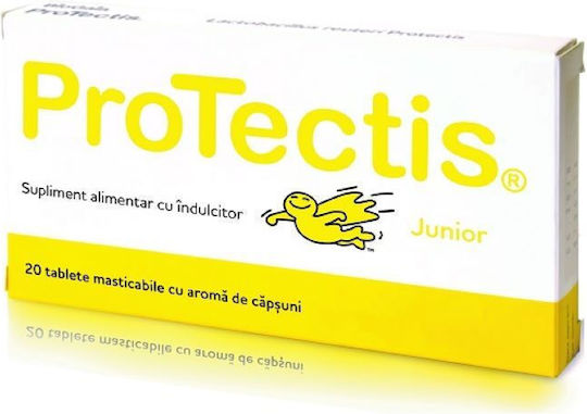 BioGaia Protectis Junior Mit Erdbeer Geschmack Probiotisches Ergänzungsmittel 20 Tabletten