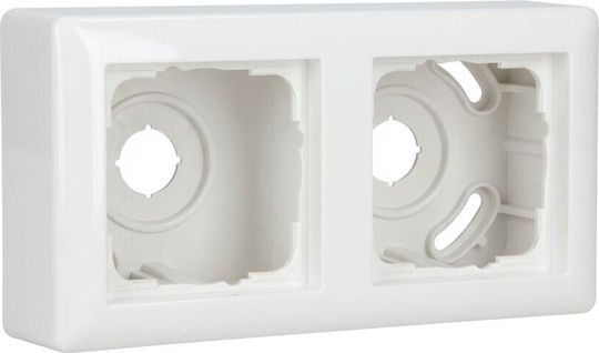Πλαίσιο Διακόπτη Gira 106203 Ap-housing 2f + Frame Standard 55 Reinwhite