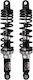 Tokahi Motorradsstoßdämpfer Hinteres Paar 34cm Racing Cnc Schwarz