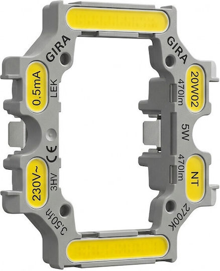 Πλαίσιο Διακόπτη Gira 3792010 Led Light L T2 0.5 Ma Ac Accessory