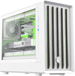 GameMax CLAW 360 Gaming Mini-Turm Computergehäuse mit Seitenfenster und ARGB-Beleuchtung Weiß GameMax CLAW 360 Gaming Mini-Turm Computergehäuse mit Seitenfenster und ARGB-Beleuchtung Weiß