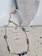 Blue Eye Anklet Beads Gold