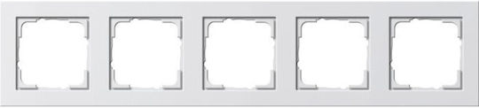 Gira Switch Frame for Horizontal Placement in White Colour 021529