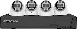 Foscam Kameraüberwachungssystem 4 IP Kameras 5MP Foscam Kameraüberwachungssystem 4 IP Kameras 5MP