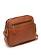 Дамска Чанта През Рамо От Естествена Кожа Тютюнева