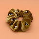 Scrunchy Samt Haargummi Perlen Gold