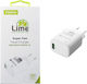 Lime Φορτιστής Χωρίς Καλώδιο GaN με Θύρα USB-A 21W Power Delivery / Quick Charge 2.0 / Quick Charge 3.0 / SuperCharge Λευκός (LTU22)