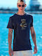 T-shirt Μπλε Σκούρο