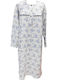 Nina Club Winter Cotton Women's Nightgown Ecru-Raf